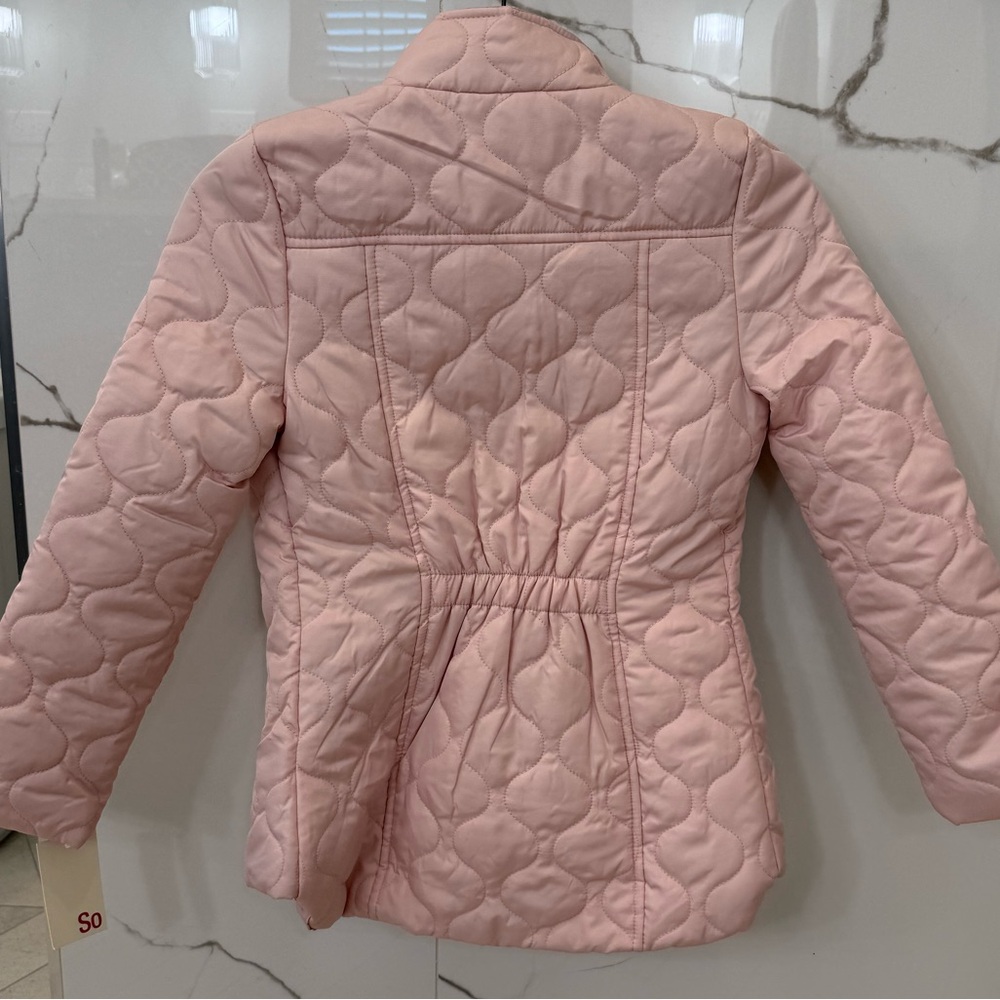 NWT SO quilted barn jacket girls 7/8 - Picture 3 of 7